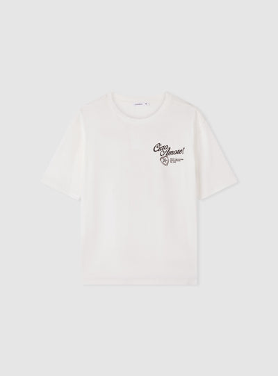 T-shirt ample avec impression devant/dos