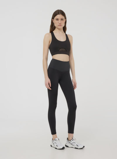 Bra top sportivo con trasparenze