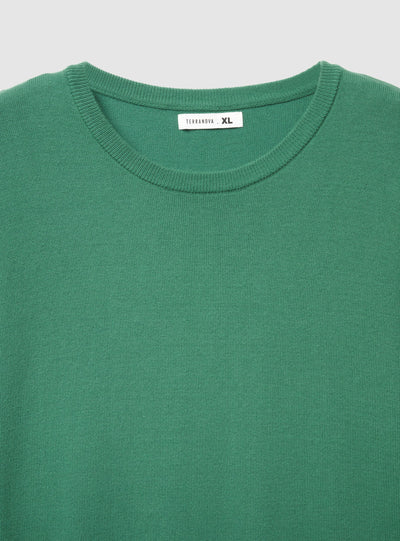 Maglia girocollo a tinta unita