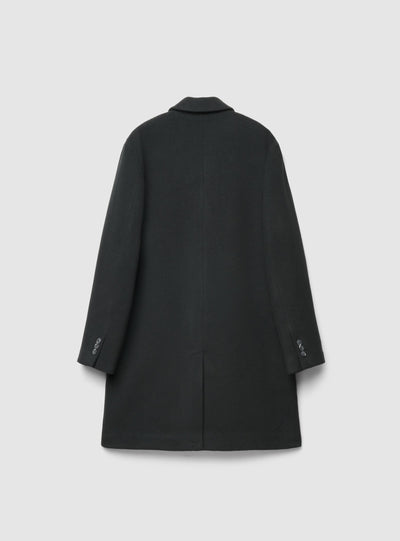 Cappotto monopetto a tinta unita