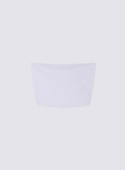 Top crop a fascia tinta unita