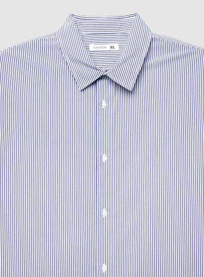 Camicia a righe con colletto classico