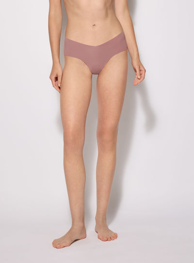 Reggiseno top taglio vivo a tinta unita