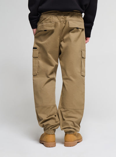 Pantaloni cargo con coulisse e tasche