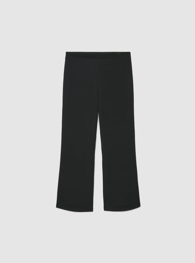 Pantaloni a zampa tinta unita