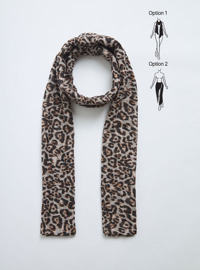 Foulard/pareo animalier