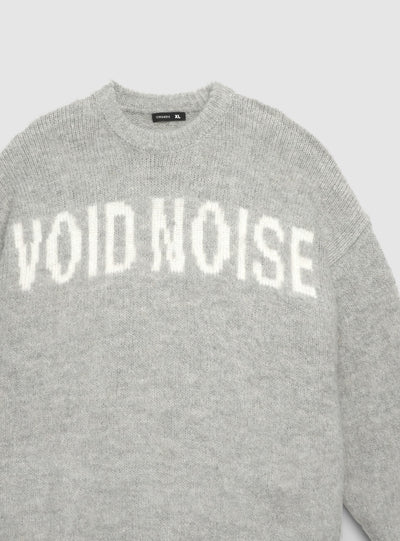 Boxy Pullover mit flauschiger Oberfläche und Schriftzug