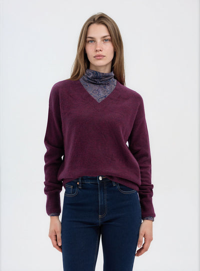 Maglia morbida con scollo a V