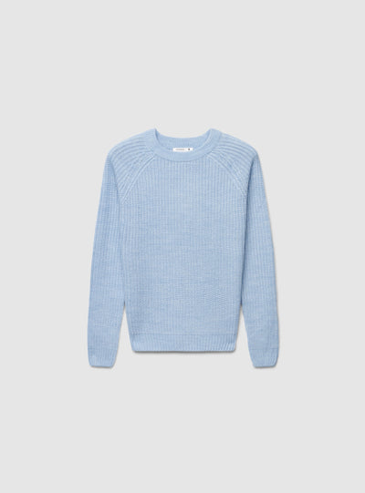 Maglia girocollo a costa inglese
