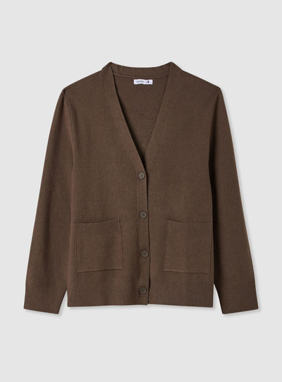 Cardigan in maglia con bottoni
