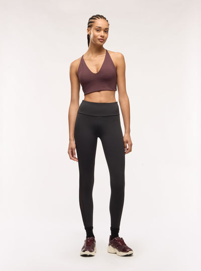 Leggings sportivi con inserti in tulle