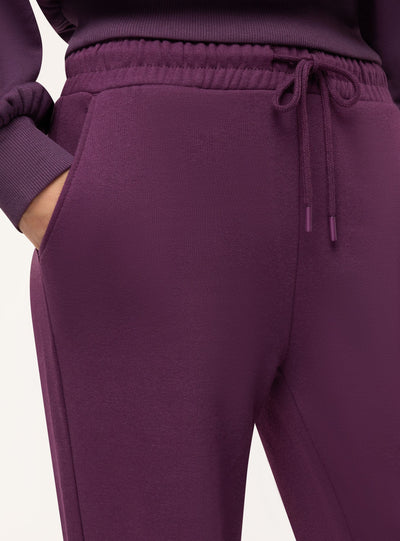 Pantaloni tuta wide leg tinta unita