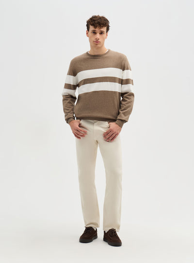 Maglia girocollo a righe