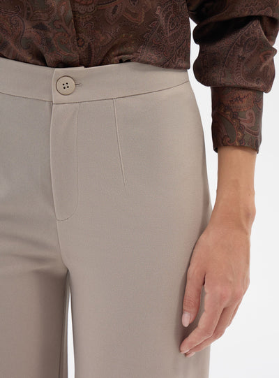 Wide-Leg-Hose aus Scuba