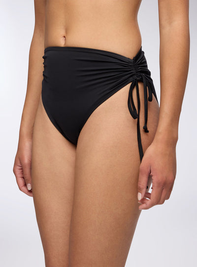 Slip bikini vita alta con logo