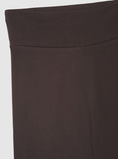 Leggings lunghi a vita alta tinta unita