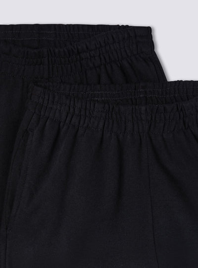 Pack 2 pantaloni tuta a vita alta con polsini