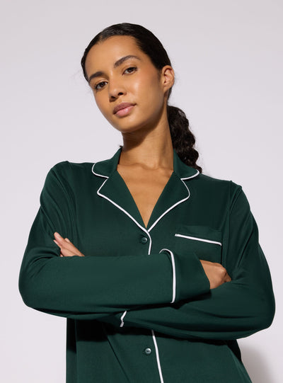 Set pigiama con camicia e pantaloni lunghi