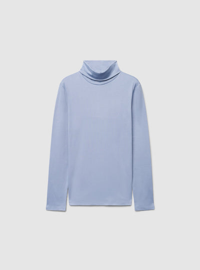 T-shirt a maniche lunghe con collo alto