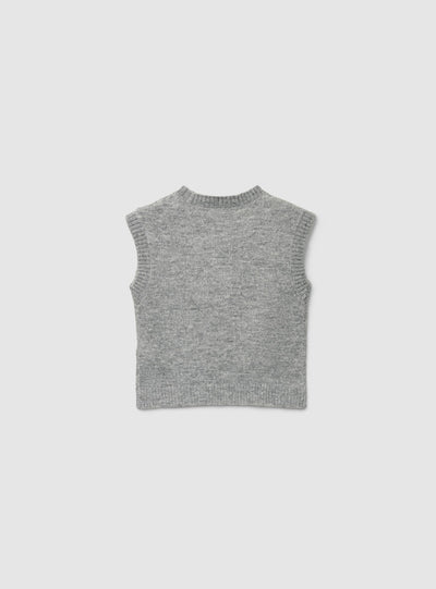 Gilet in maglia con orsetto
