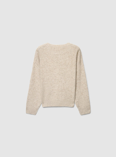 Maglia con effetto luccicante e paillettes