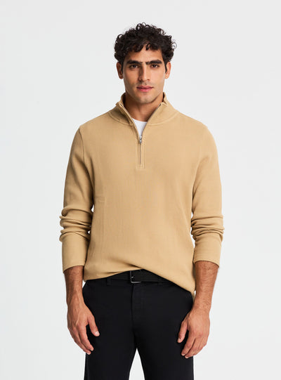 T-shirt con collo a zip