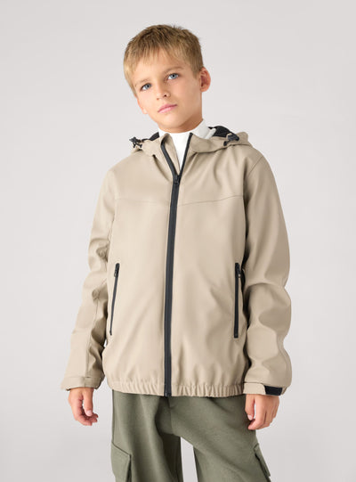 Giacca tecnica con cappuccio e zip