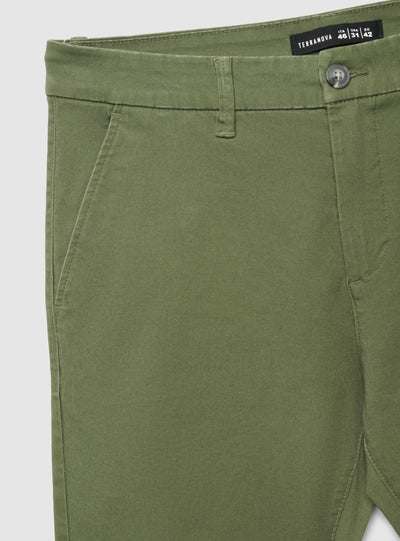 Pantaloni chino regular a tinta unita