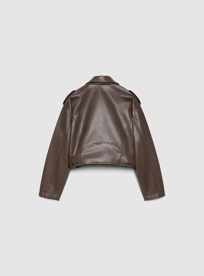 Giubbotto biker con cintura