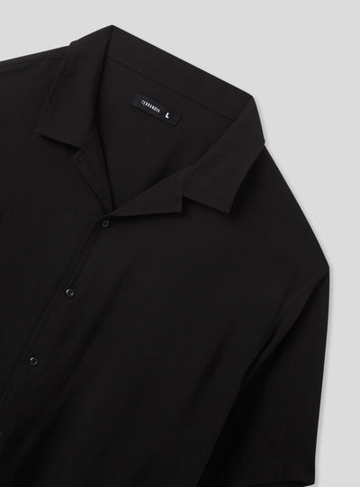 Camicia bowling cropped in viscosa