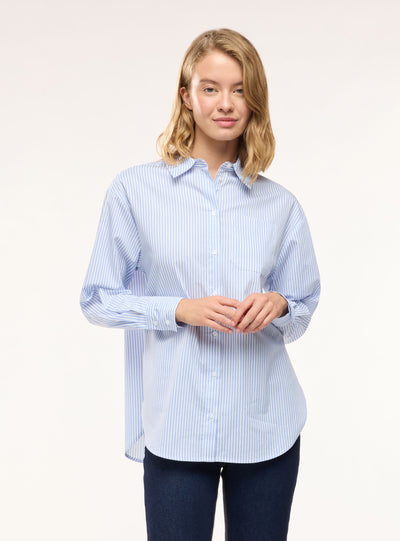 Camicia ampia a righe