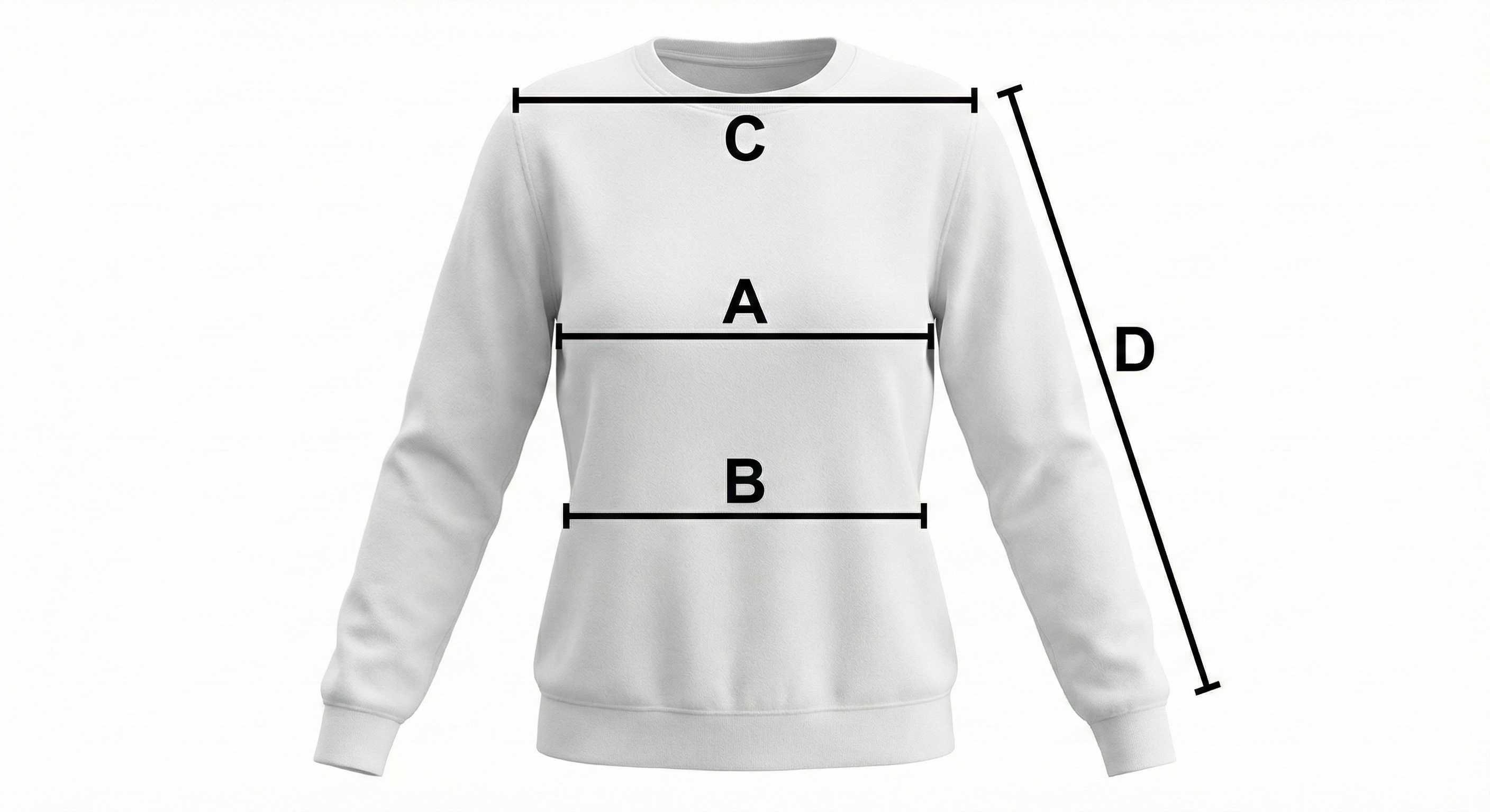 Schema delle misure - Felpa Donna