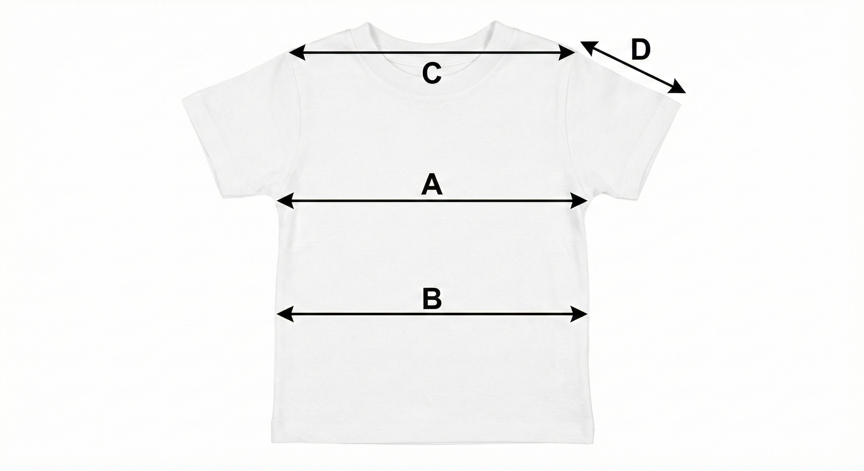 Schema delle misure - T-Shirt MC Bambina