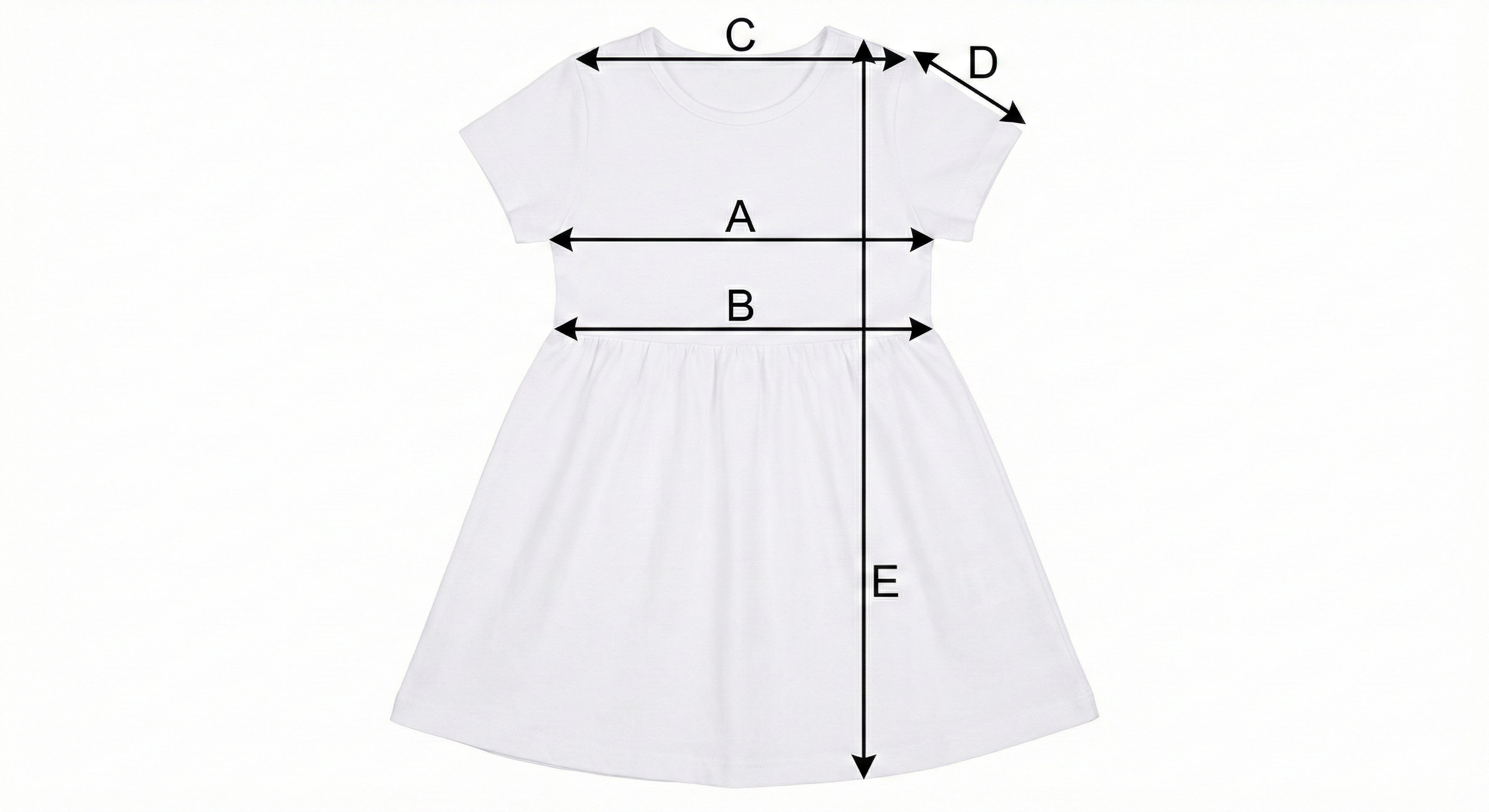 Schema delle misure - Abito Bambina