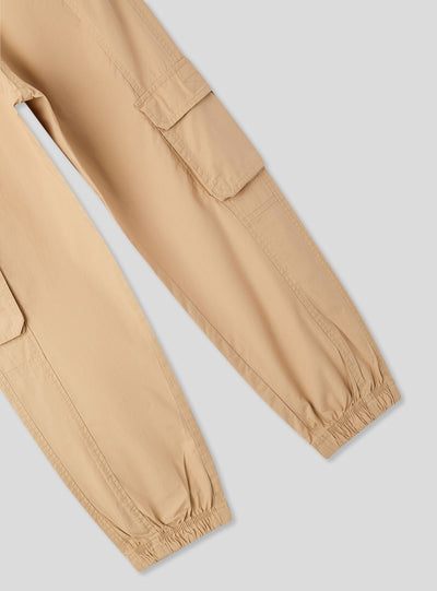 Pantaloni cargo popeline di cotone