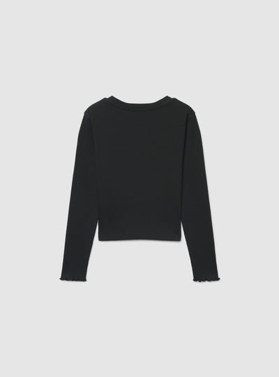 T-shirt crop con cut-out