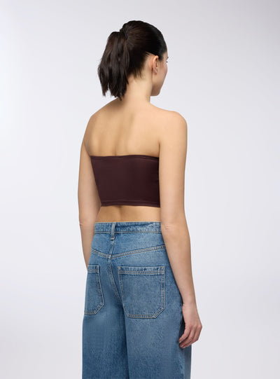 Top crop in a solid colour band