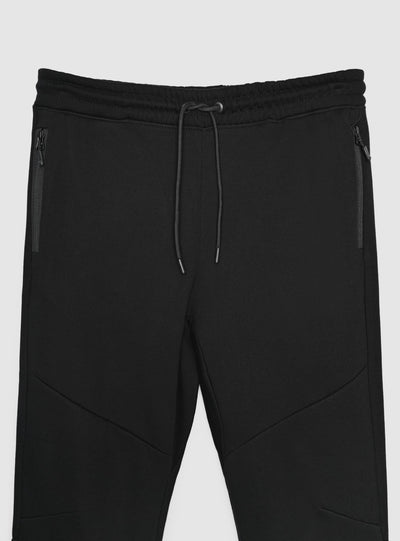 Pantaloni tuta con zip e coulisse