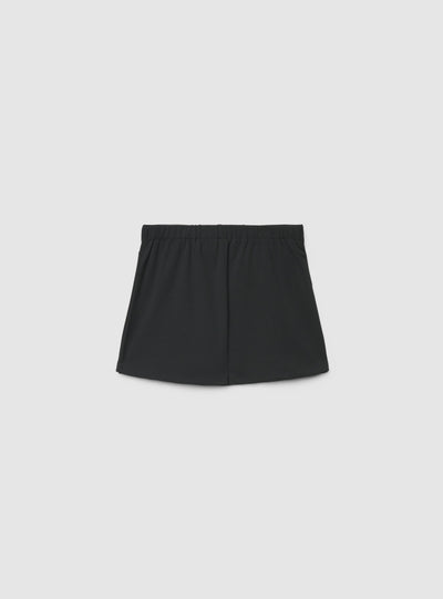 Skort with pleats and heart applique