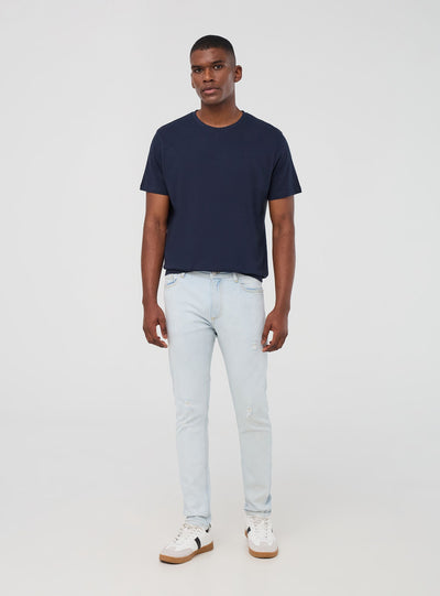 Light skinny jeans with rips