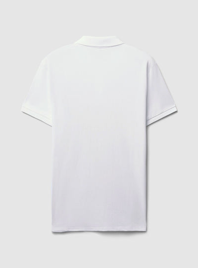 Solid colour piqué polo shirt