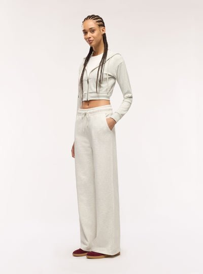 Pantaloni tuta wide leg tinta unita
