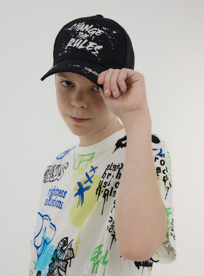 Cappellino baseball a fantasia graffiti