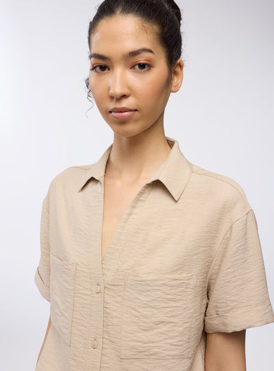 Camicia tessuto leggero con tasche