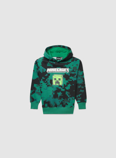 Felpa con cappuccio minecraft® tie dye