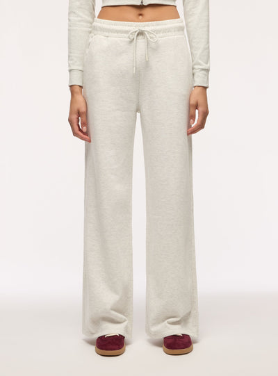 Pantaloni tuta wide leg tinta unita