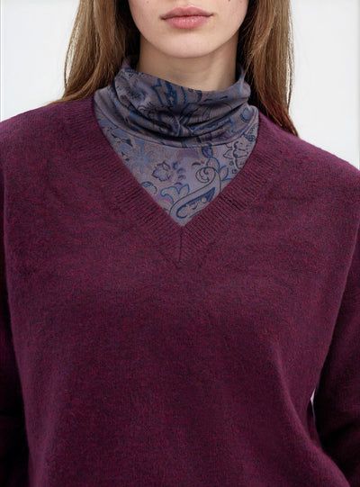 Maglia morbida con scollo a V