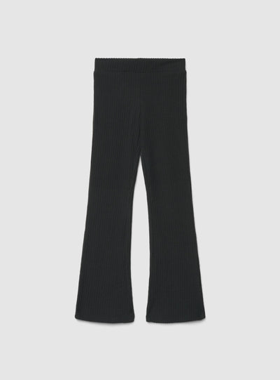 Leggings lunghi a zampa a tinta unita