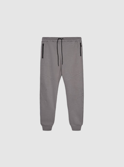 Pantaloni tuta con zip e coulisse