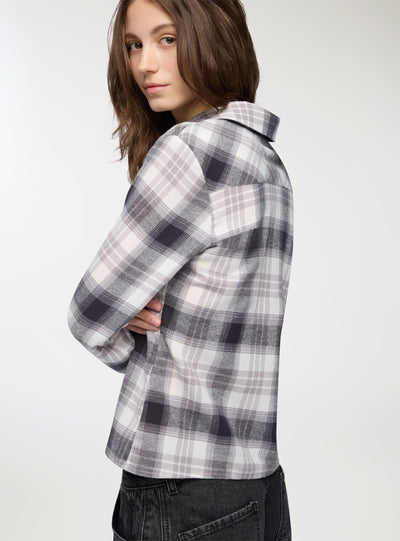 Camicia a quadri con taschini